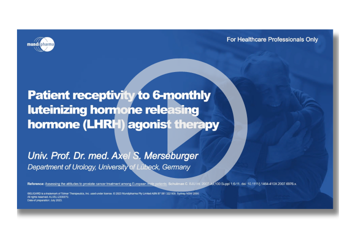patient receptivity to 6-monthly luteinizing hormone releasing hormone (LHRH) agonist therapy